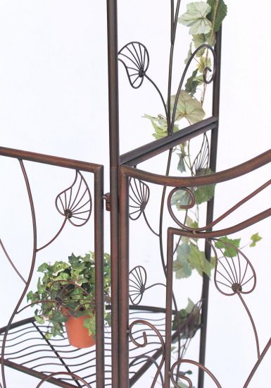 DanDiBo Rosenbogen mit Tor Tür aus Metall 101759 Gartentor 236x186 cm Schmiedeeisen Rankgerüst