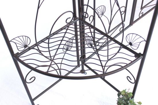 DanDiBo Rosenbogen mit Tor Tür aus Metall 101759 Gartentor 236x186 cm Schmiedeeisen Rankgerüst