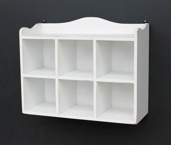 Setzkasten Wandregal 12020 Regal 40cm Vintage Shabby Landhaus Küchenregal Weiß