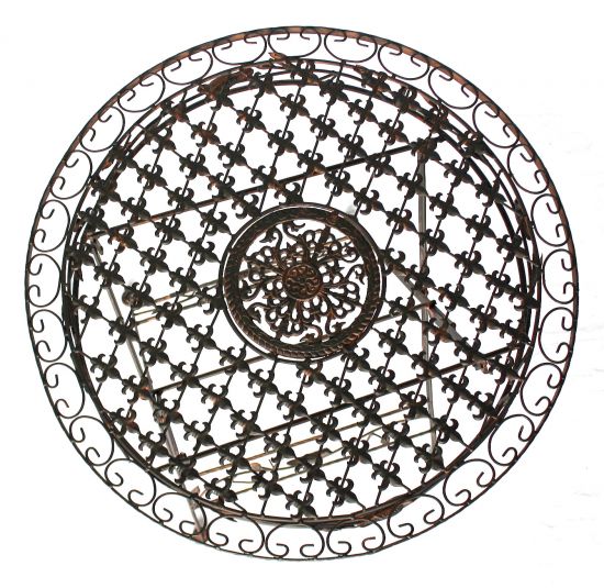 Tisch Bistrotisch Antik Rund Gartentisch Metall 1850 Avis Eisentisch Balkontisch Vintage