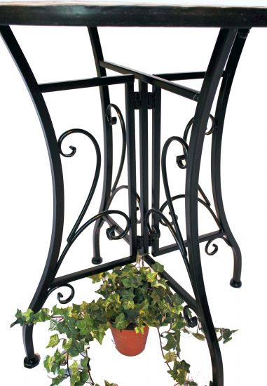 DanDiBo table mosaic metal mosaic table ? 60 cm 12001 garden table Mediterranean weatherproof bistro table side table garden with natural stone