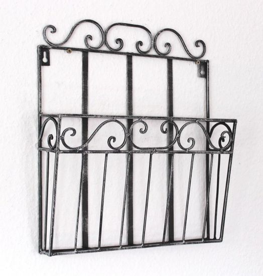 Wall shelf Magazine rack 09913 Magazine holder 38 cm Kitchen shelf Newspaper holder