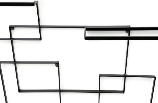 DanDiBo Wine rack Metal Black Black Line Bottle rack Bottle rack Bottle holder Wall rack