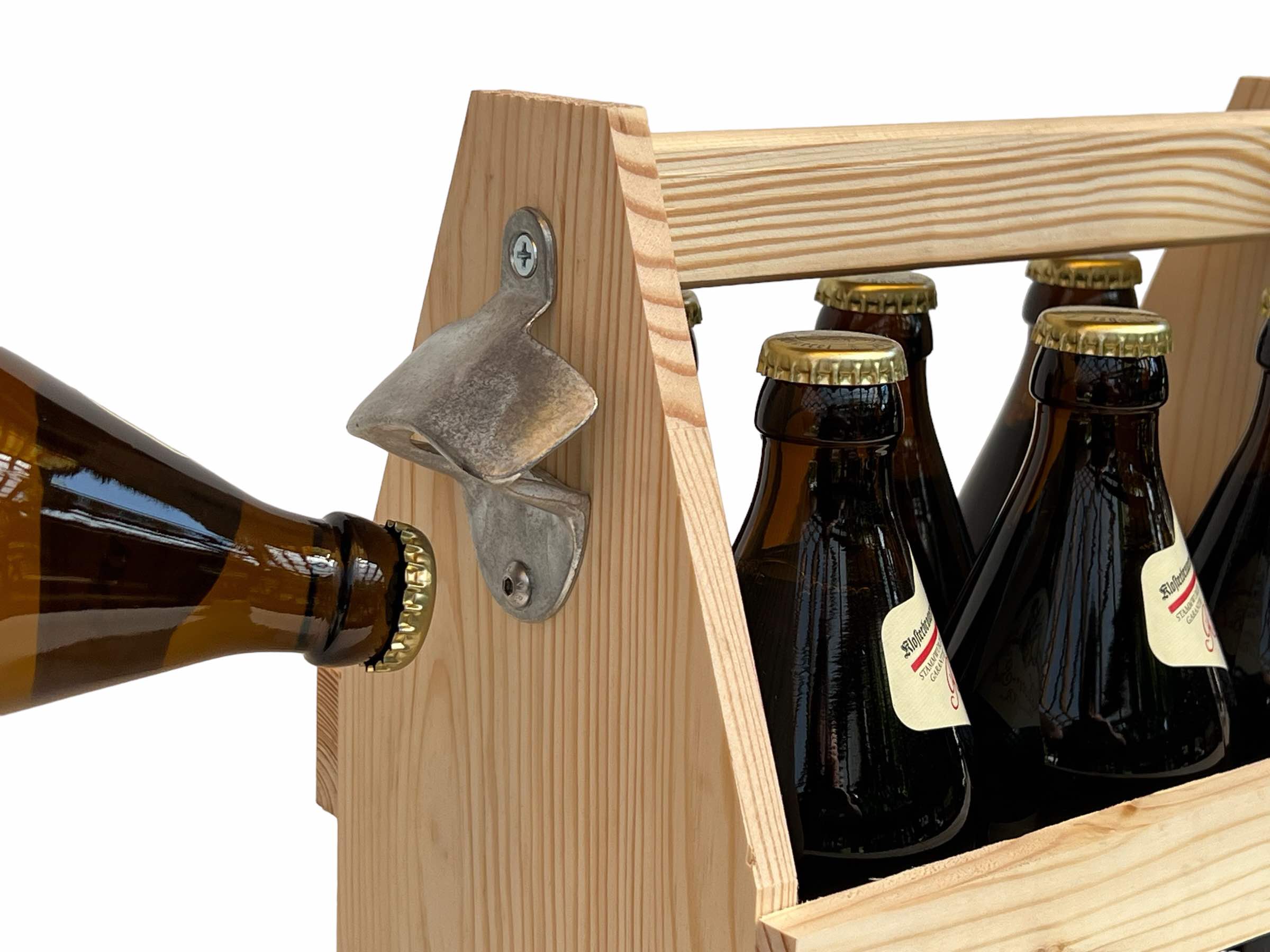 DanDiBo Flaschenträger 6 Flaschen Holz