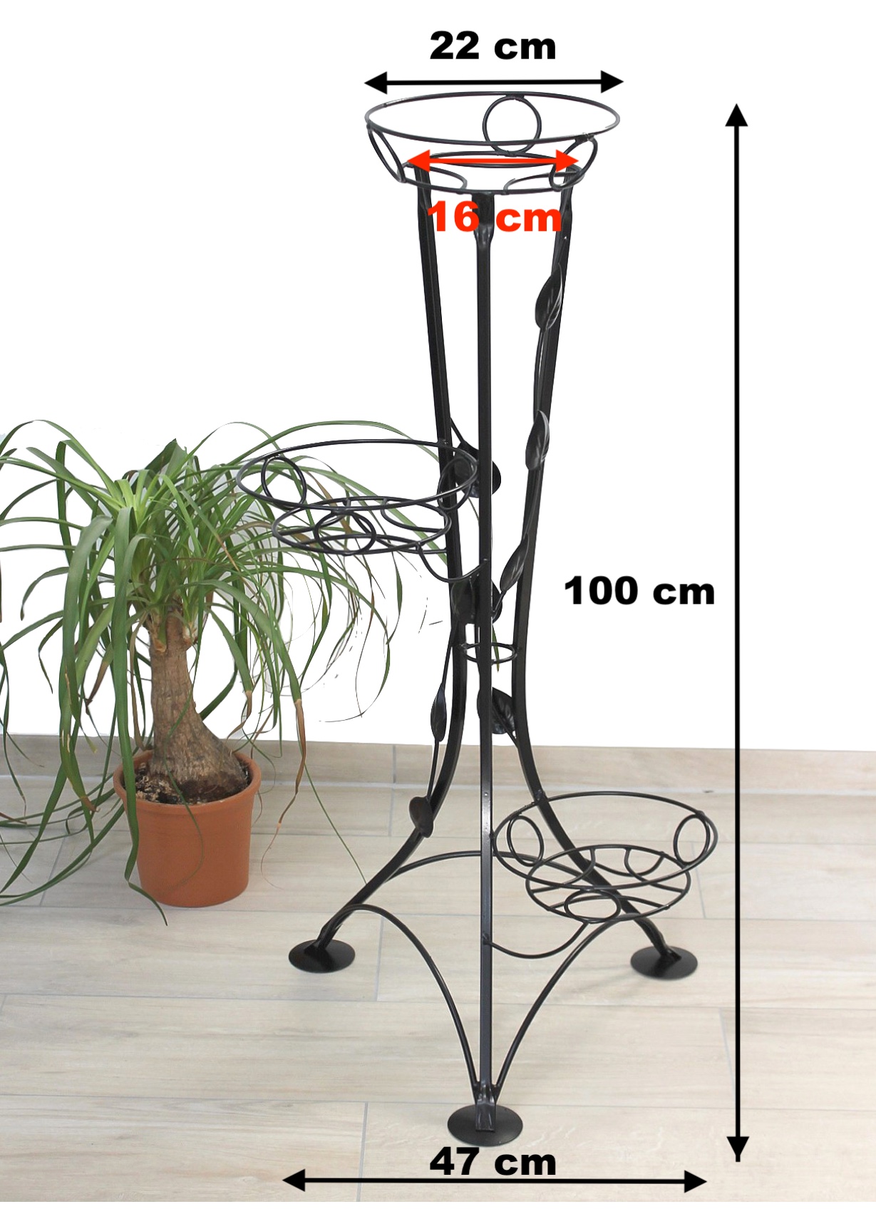 Blumentreppe KW041 Blumenständer Blumensäule 100 cm Pflanzsäule  Pflanzenständer - DanDiBo-Ambiente