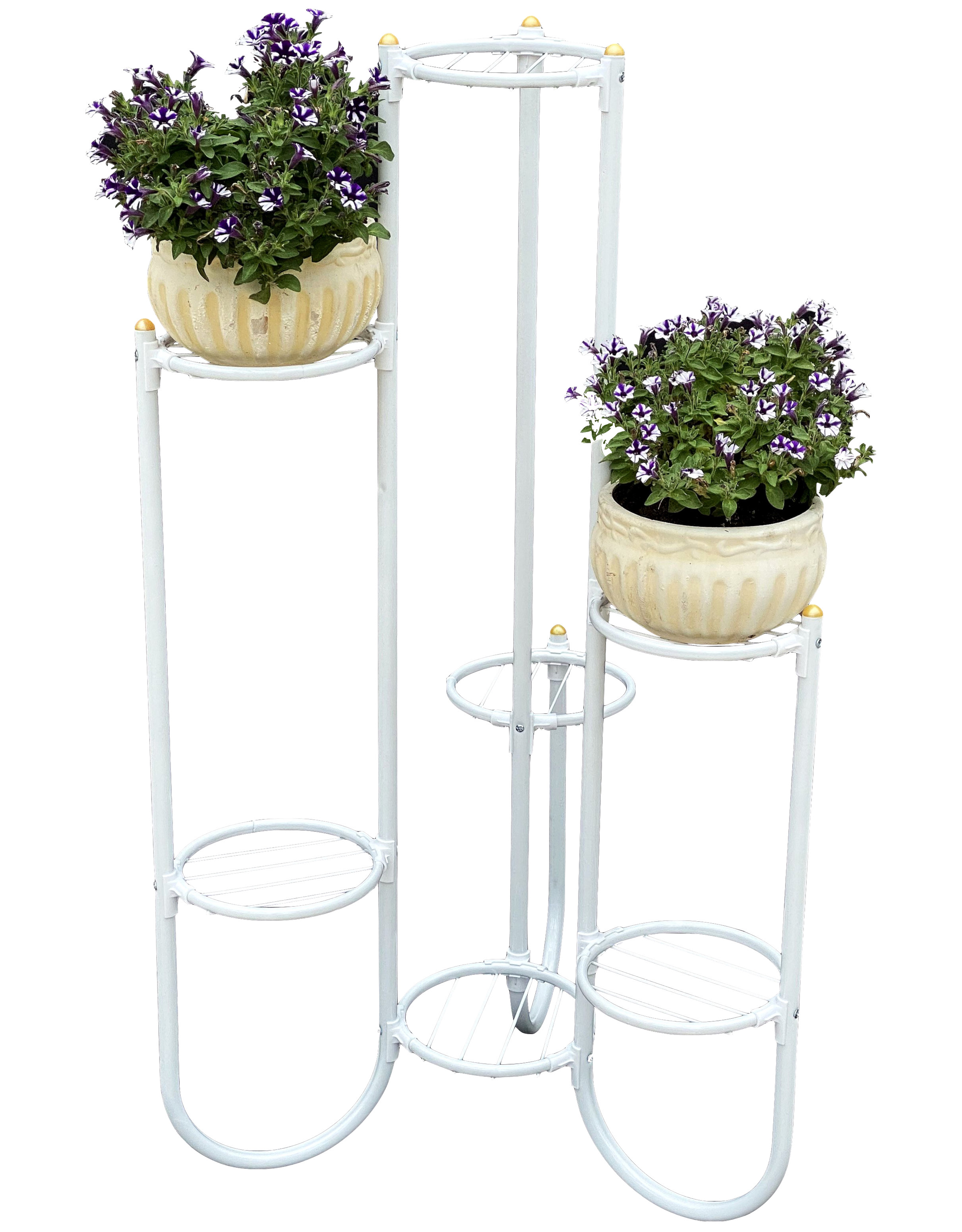 DanDiBo Blumentreppe Metall Weiß 93922 Pflanzenentreppe 101 cm Blumenregal  Pflanzenständer Blumenständer - DanDiBo-Ambiente