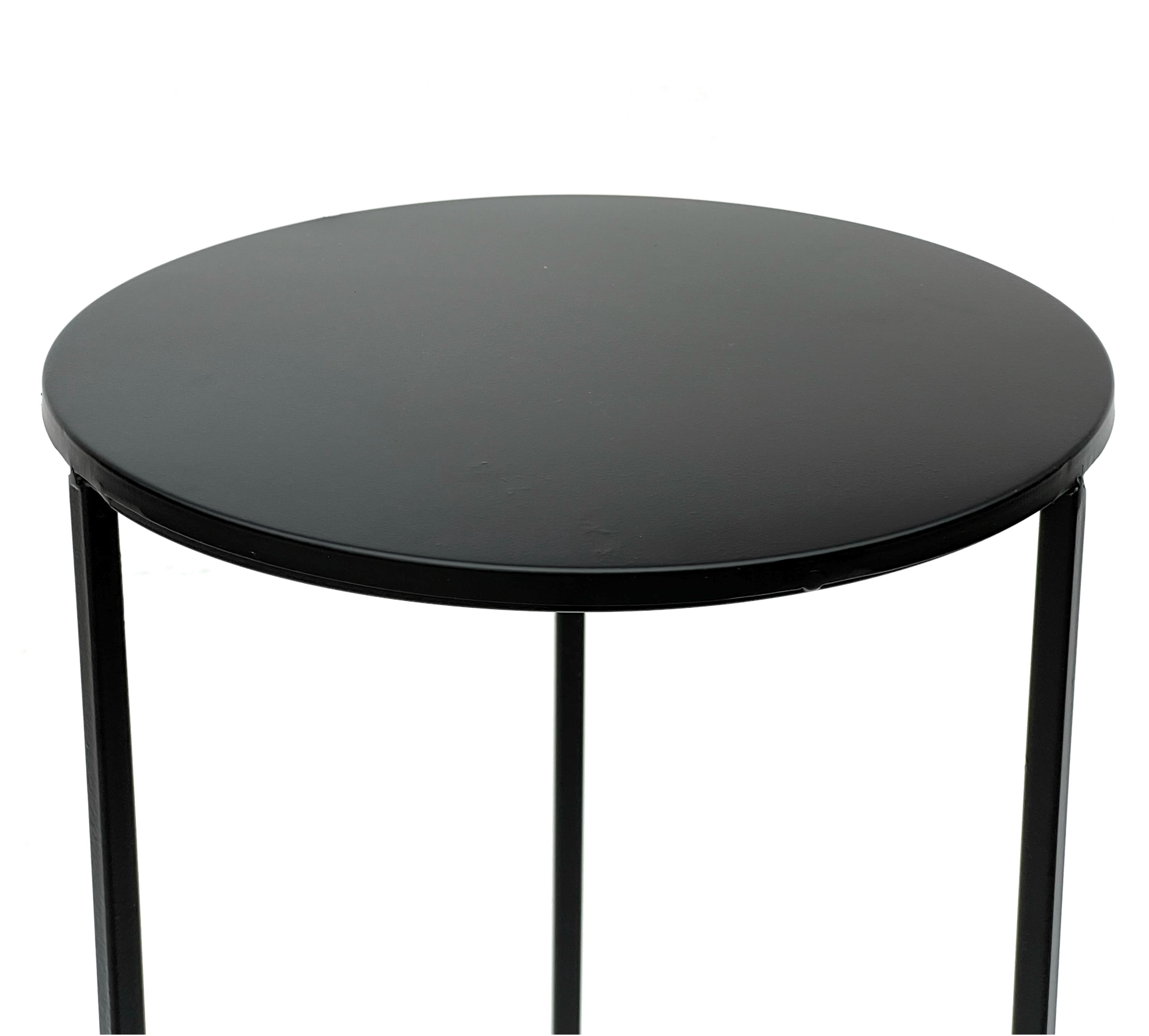 Rund Blumenständer Schwarz L Pflanzenhocker DanDiBo-Ambiente cm Blumensäule Modern Beistelltisch 96316 Blumenhocker Metall 70 DanDiBo Pflanzenständer -