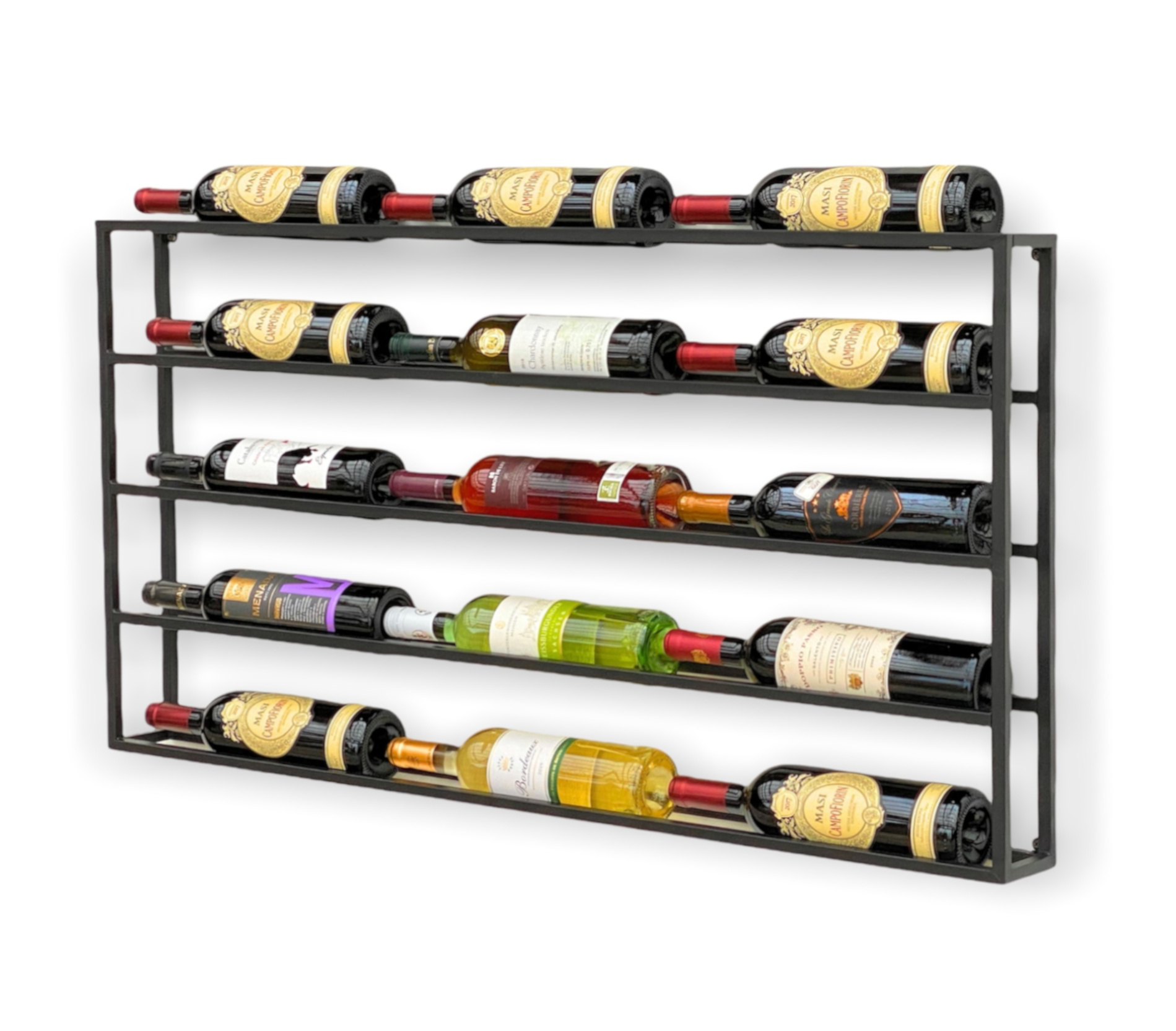 Wall wine rack holder clearance