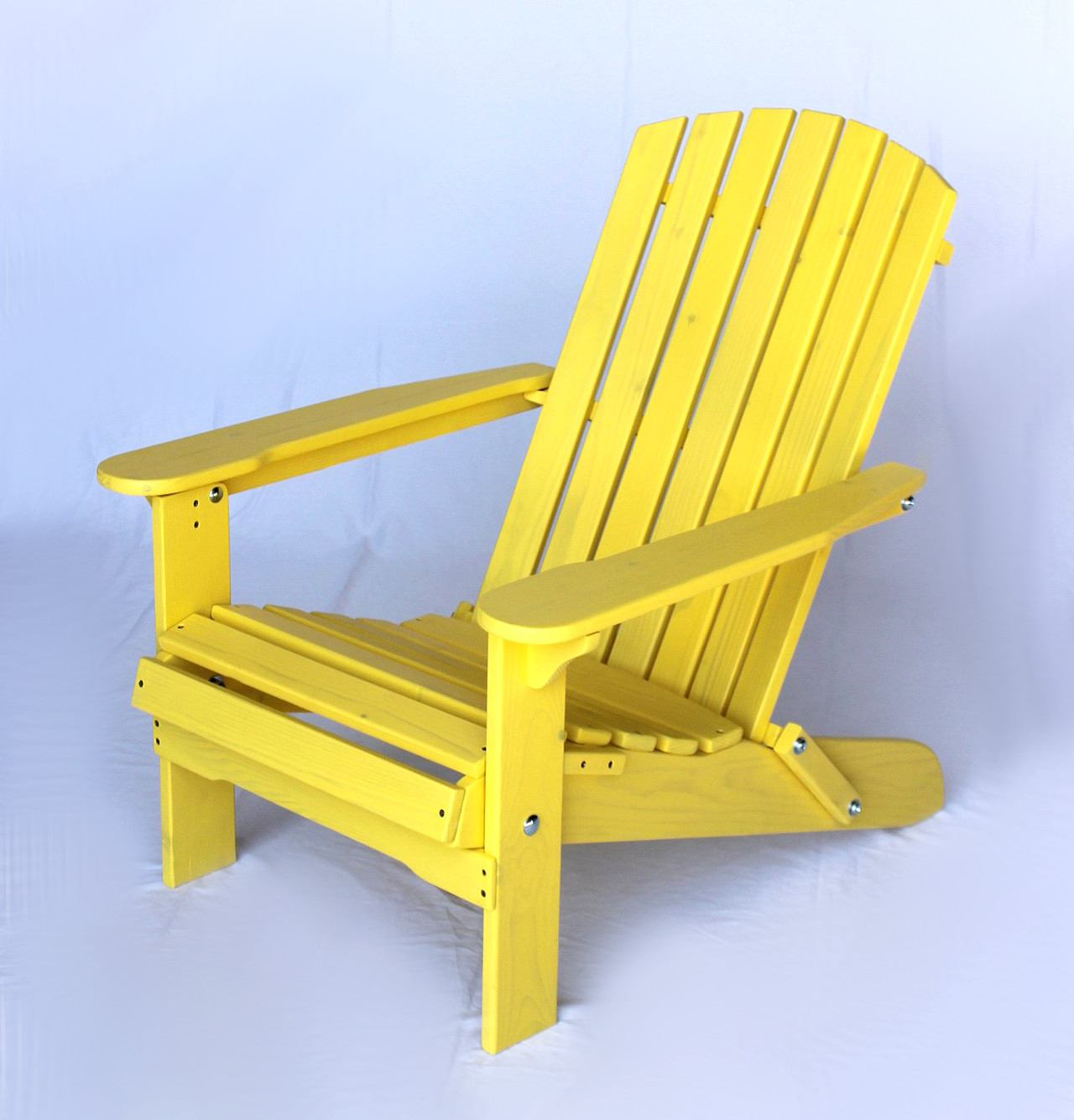 DanDiBo Strandstuhl Sonnenstuhl aus Holz Gelb Gartenstuhl klappbar  Adirondack Chair Deckchair-DanDiBo