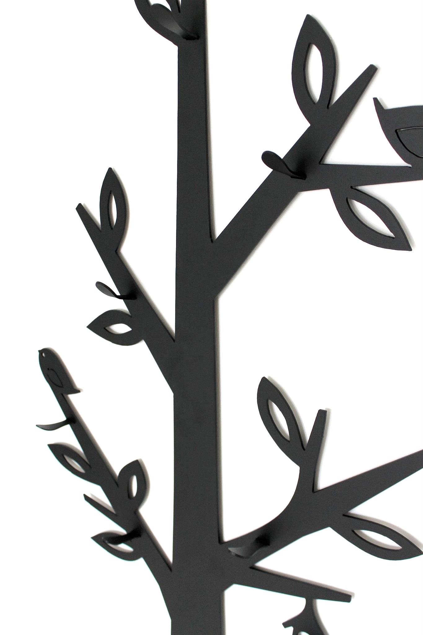 Schuhregal mit Sitzfläche Wandgarderobe Set Baum Metall ...