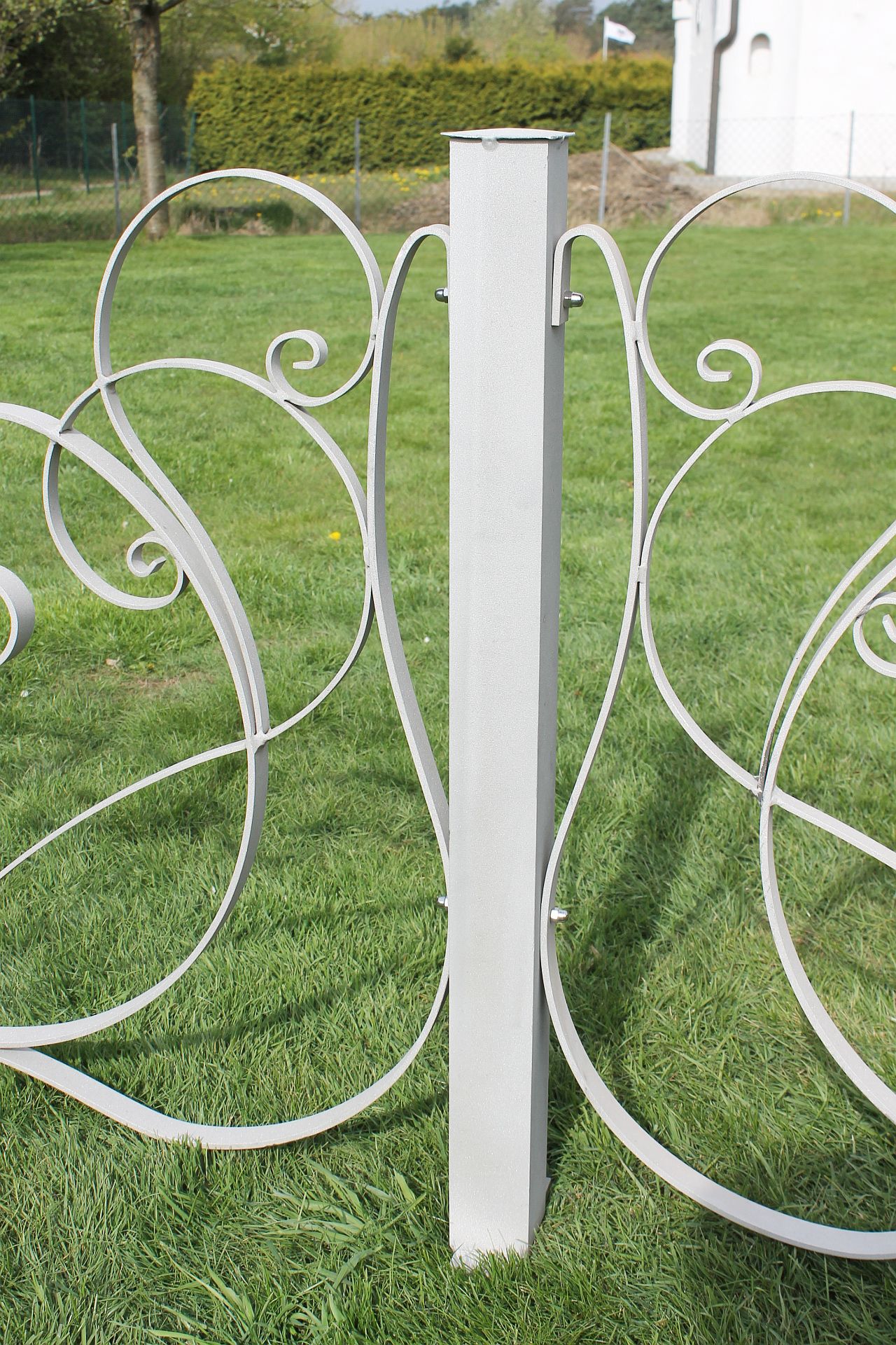 Pfosten aus Aluminium Gartenzaun 80 cm Zaunelemente Aluzaun Alu Pfosten