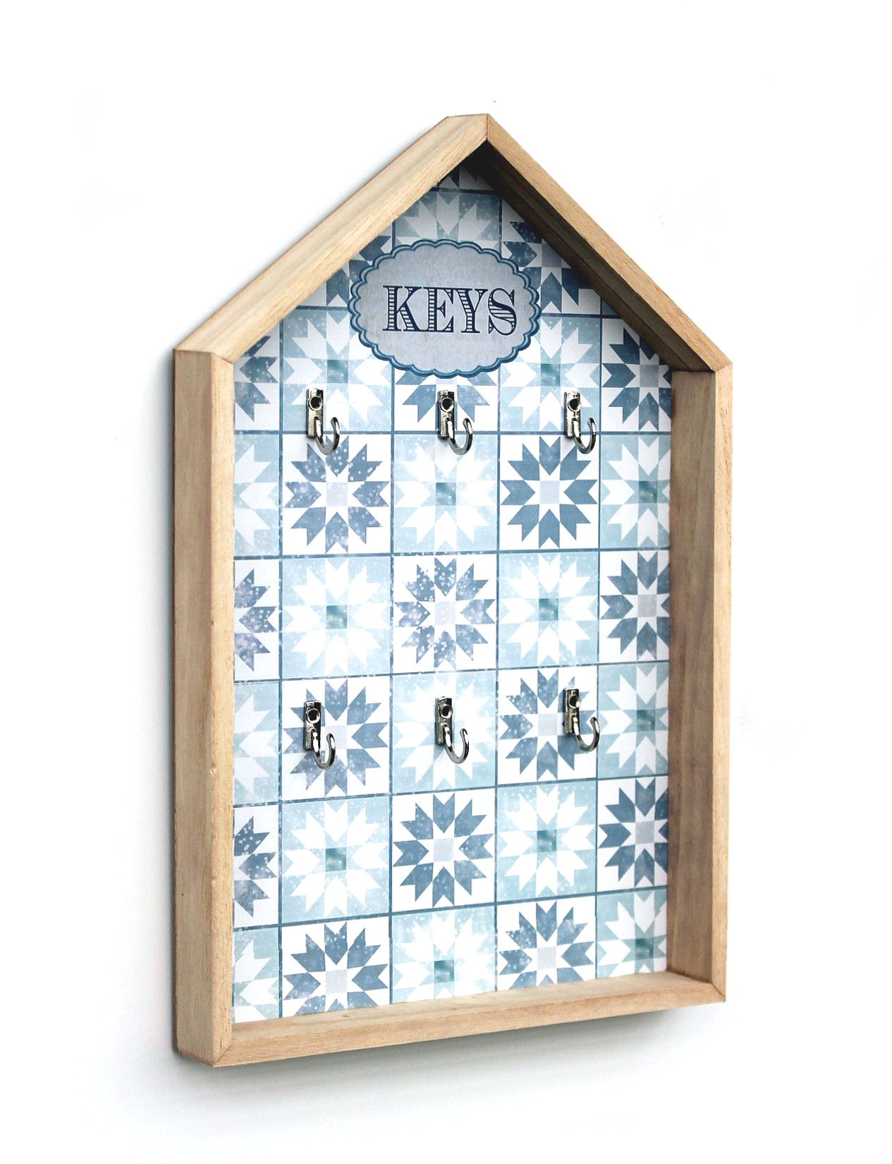 GOMETY Schlüsselbox Holz - Vintage Schlüsselorganizer Mit Europäischem Design