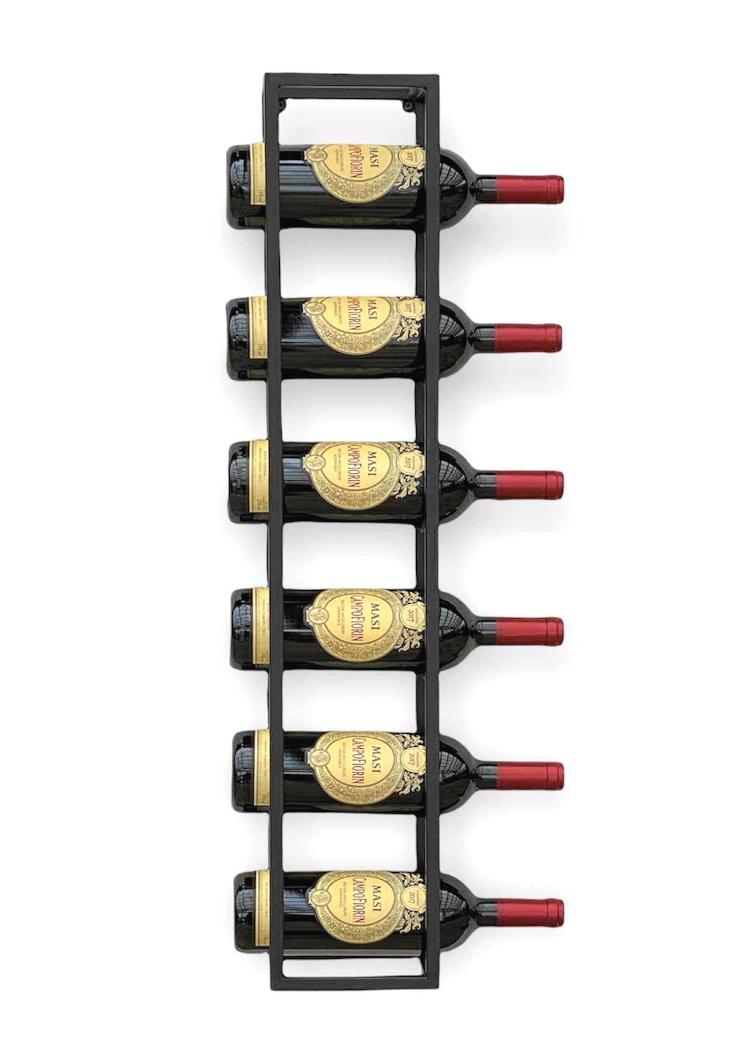 DanDiBo wine rack metal wall 80 cm black bottle rack 96238 bottle holder wall mounting modern wall holder wall rack for 6 bottles DanDiBo Ambiente