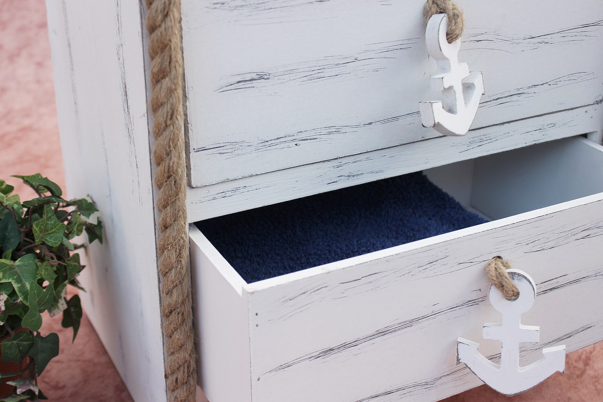 Boat Dresser 412 Wh 117cm Bathroom Shelf White Shabby Dresser