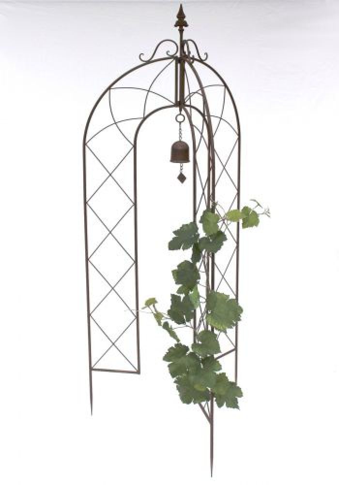 Rankhilfe mit Glocke 120264 faltbar Rankgitter H-172cm D-70cm Kletterhilfe Zaun