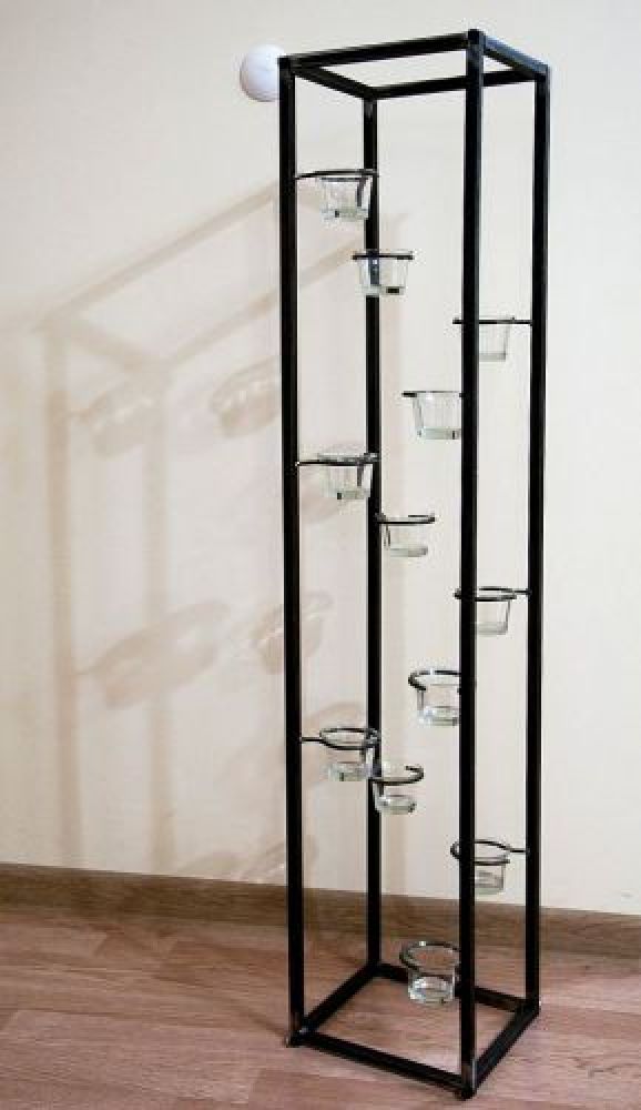 Light column Candle holder 100cm tea light stand for 12 tea lights 93004 Candle