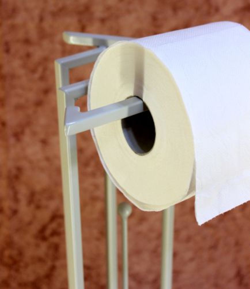 Uniquely designed toilet roll stand LUXX White Toilet paper holder Toilet roll stand