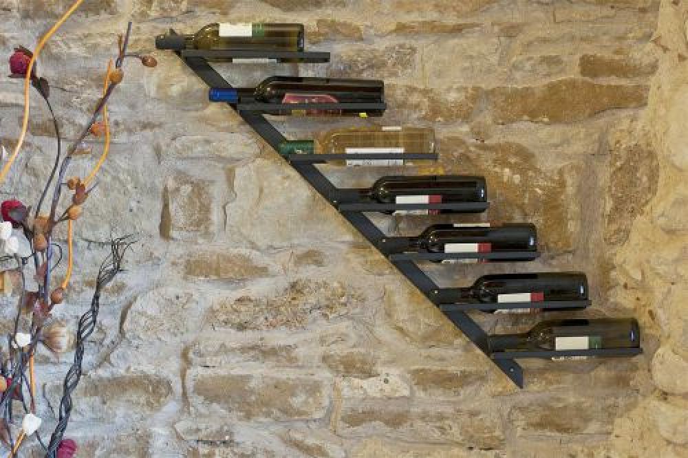 Wine rack DIAGON 100cm Made of metall 21215 Bottle holder Bottle stand Shelf