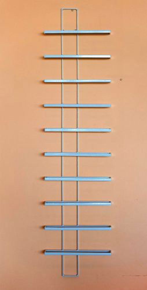 Wine rack TEN White 116cm made from metal for 10 bottles Bottle stand Shelf Bottle holder