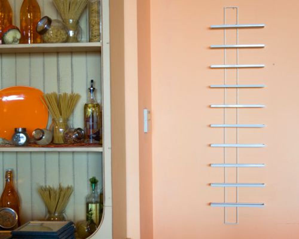 Wine rack TEN White 116cm made from metal for 10 bottles Bottle stand Shelf Bottle holder