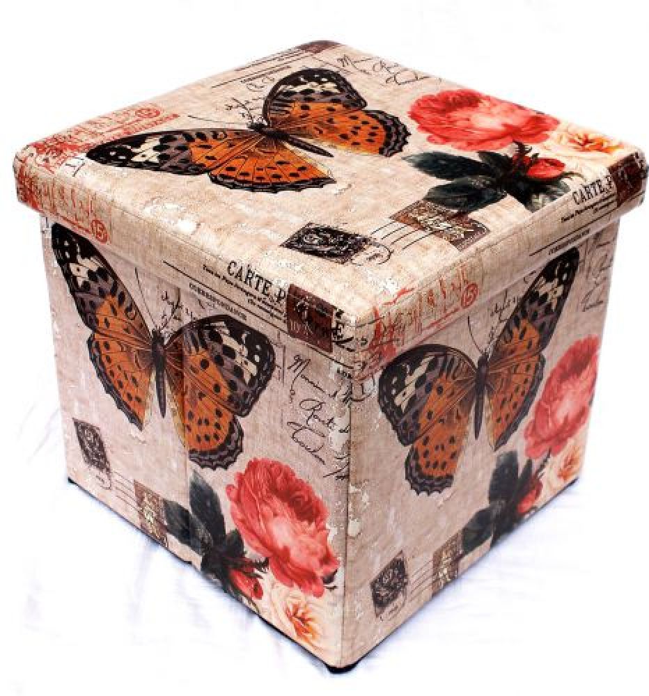 Hocker aus Kunstleder Sitzhocker 2218 Aufbewahrungsbox 40cm Sitzwürfel Truhe Korb