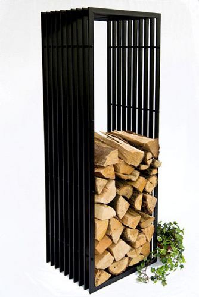 Firewood rack D-Style 150cm Firewood stand 10105 Woodbasket Firewoodstand Woodshelf