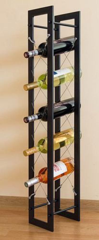 Designer Weinregal Pit 100cm aus Metall Flaschenständer Flaschenhalter Bar