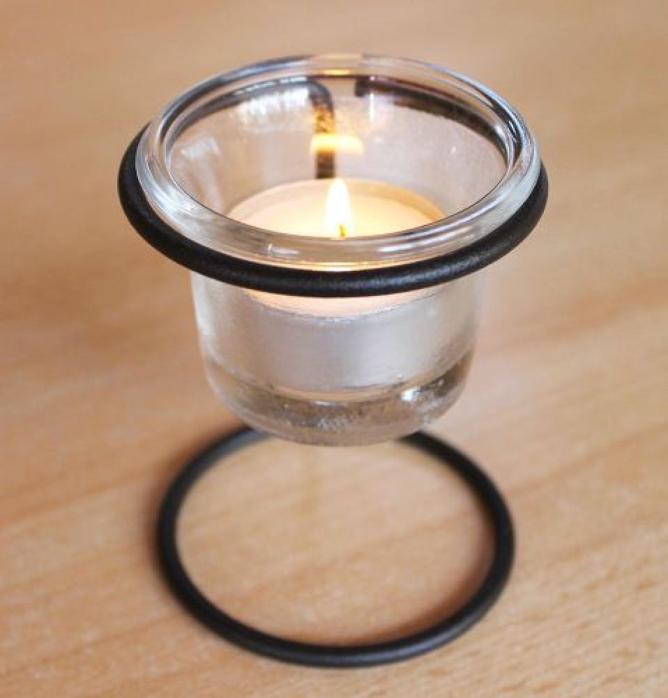 Tealight holder 11151A Candle holder H-9 cm D-6.5 cm Tea light Lantern Tea light glass