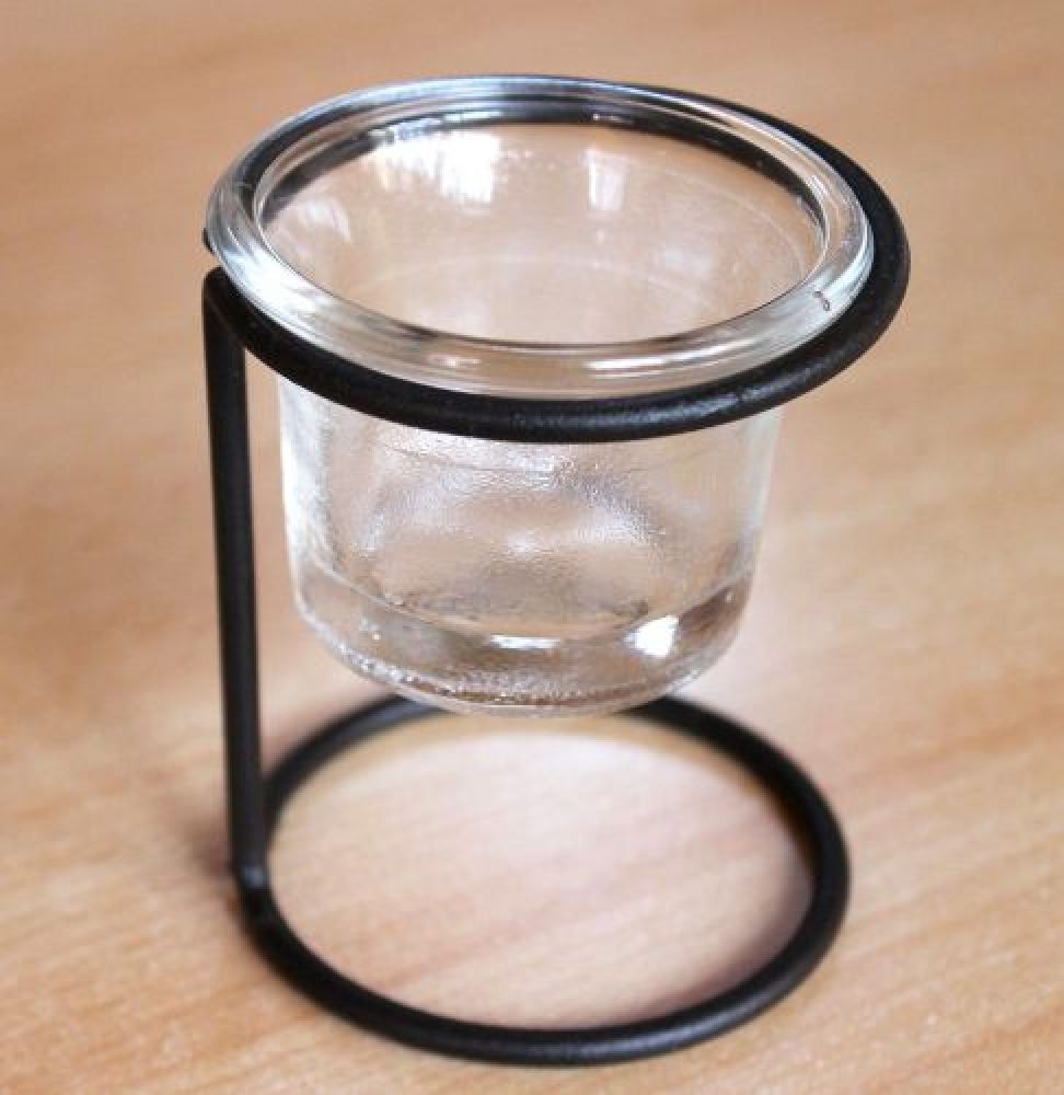 Tealight holder 11151A Candle holder H-9 cm D-6.5 cm Tea light Lantern Tea light glass