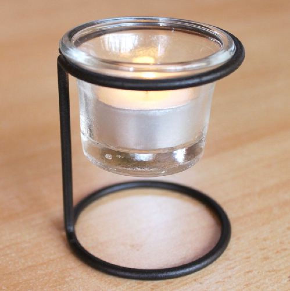 Tealight holder 11151A Candle holder H-9 cm D-6.5 cm Tea light Lantern Tea light glass