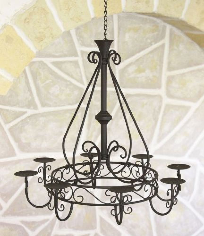 Kronleuchter Vintage Chandelier Antik 101318 Luster Wohnzimmer Kerzenhalter D-60 cm Hängeleuchter Metall