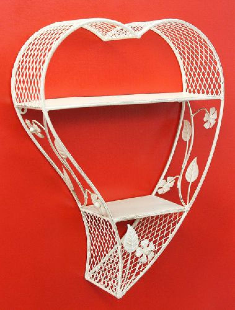 Shelf Heart 131086 made from metal 43cm Cabinet Console Shelf Type case