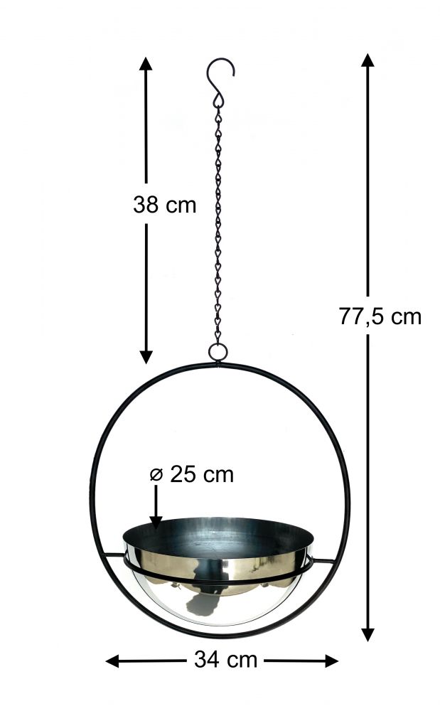 DanDiBo 2er Set Blumenampel Innen Metall Wand Hängepflanzen 78 cm 96087 L mit Topf Silber Pflanzenhänger Blumenhänger Topfhänger Blumen Blumentopfhänger Hängetopf