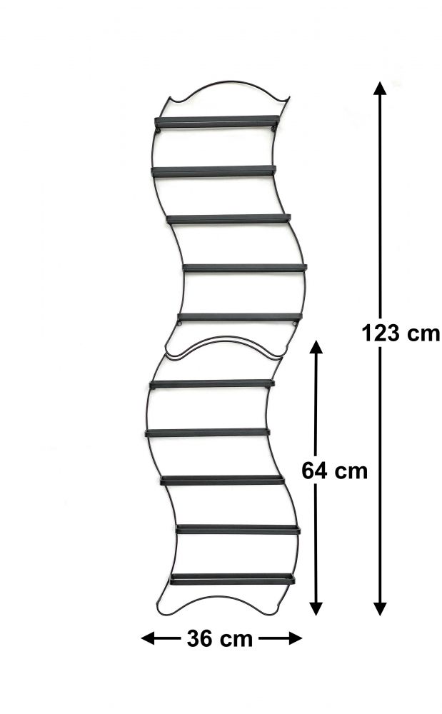 DanDiBo set of 2 wine racks metal black wall expandable for 10 bottles Lento bottle rack 96270 bottle rack wine bottle holder bottle holder