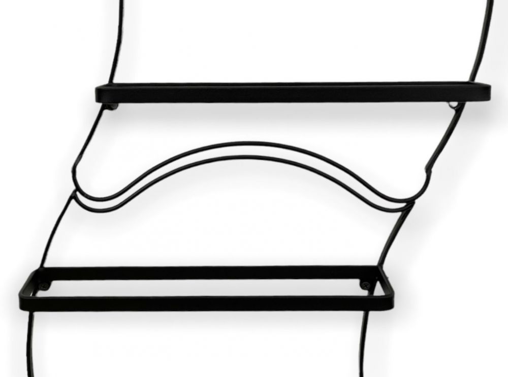 DanDiBo set of 2 wine racks metal black wall expandable for 10 bottles Lento bottle rack 96270 bottle rack wine bottle holder bottle holder