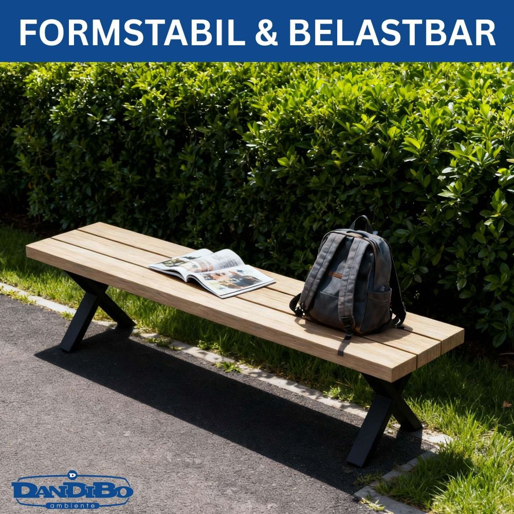 DanDiBo 2x Bankgestell Metall Schwarz 43 x 40 cm Bank Füße Bankbeine 96666 Bankkufen Couchtisch Tisch Beine Tischgestell