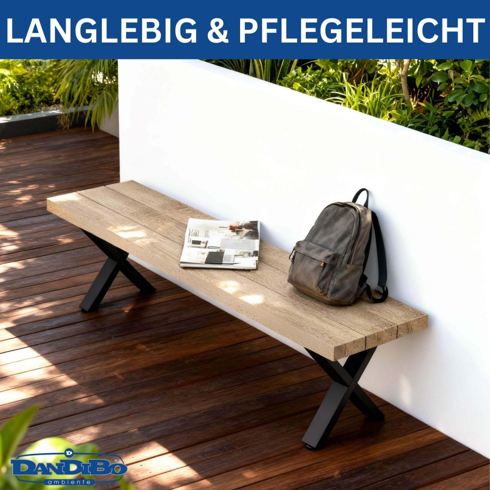 DanDiBo 2x Bankgestell Metall Schwarz 43 x 40 cm Bank Füße Bankbeine 96666 Bankkufen Couchtisch Tisch Beine Tischgestell