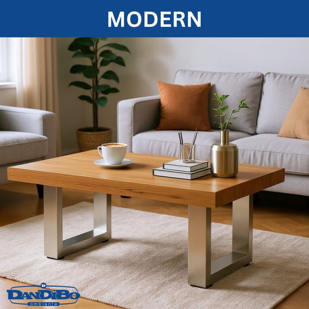 DanDiBo 2x Bankgestell Edelstahl 43 x 40 cm Bank Füße Bankbeine 96674 Bankkufen Couchtisch Tisch Beine Tischgestell