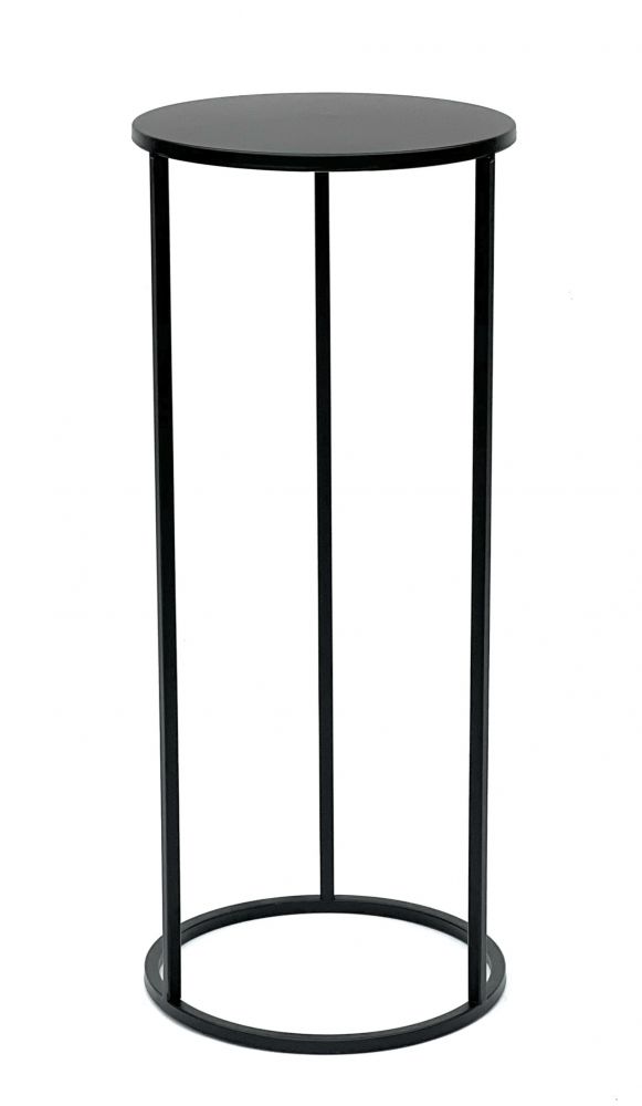 2x DanDiBo Flower Stool Metal Black Round 60 cm Flower Stand Side Table 96316 Flower Column Modern Plant Stand Plant Stool