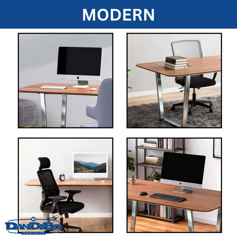 DanDiBo 2x Tischbeine Edelstahl 72 x 72 cm Tischgestell Höhenverstellbar 96679 Tischfüße Möbelfüße Tischkufen Esstisch Beine