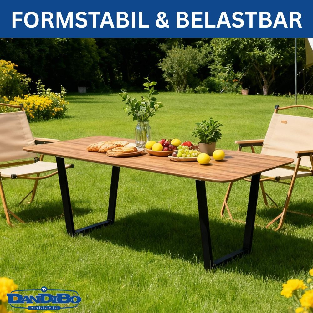 DanDiBo 2x Tischbeine Metall Schwarz 72 x 72 cm Tischgestell Höhenverstellbar 96668 Tischfüße Möbelfüße Tischkufen Esstisch Beine