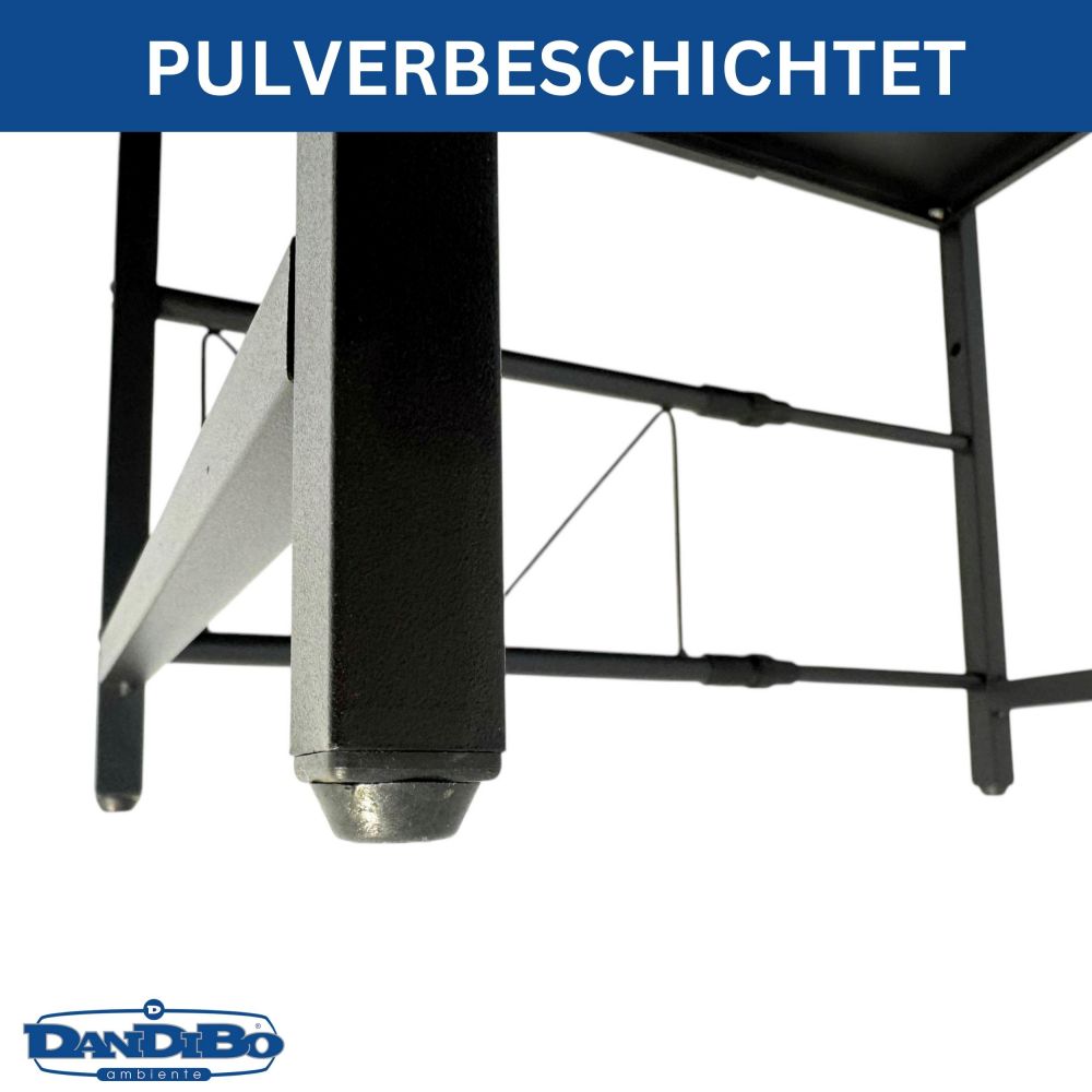 DanDiBo Verstellbares Küchenregal für Arbeitsplatte Schwarz Stehend 2 Stufig 40-64 cm Regal Küche 96613 Standregal