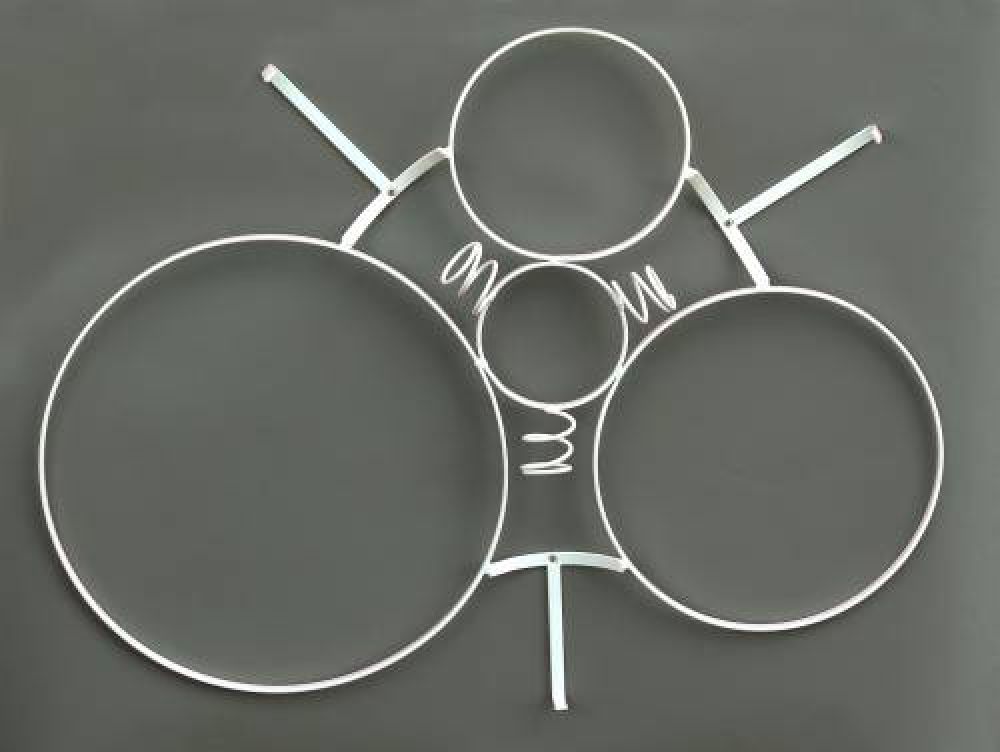 Weinregal "White Mystery" Flaschenständer Metall 80cm Flaschenha