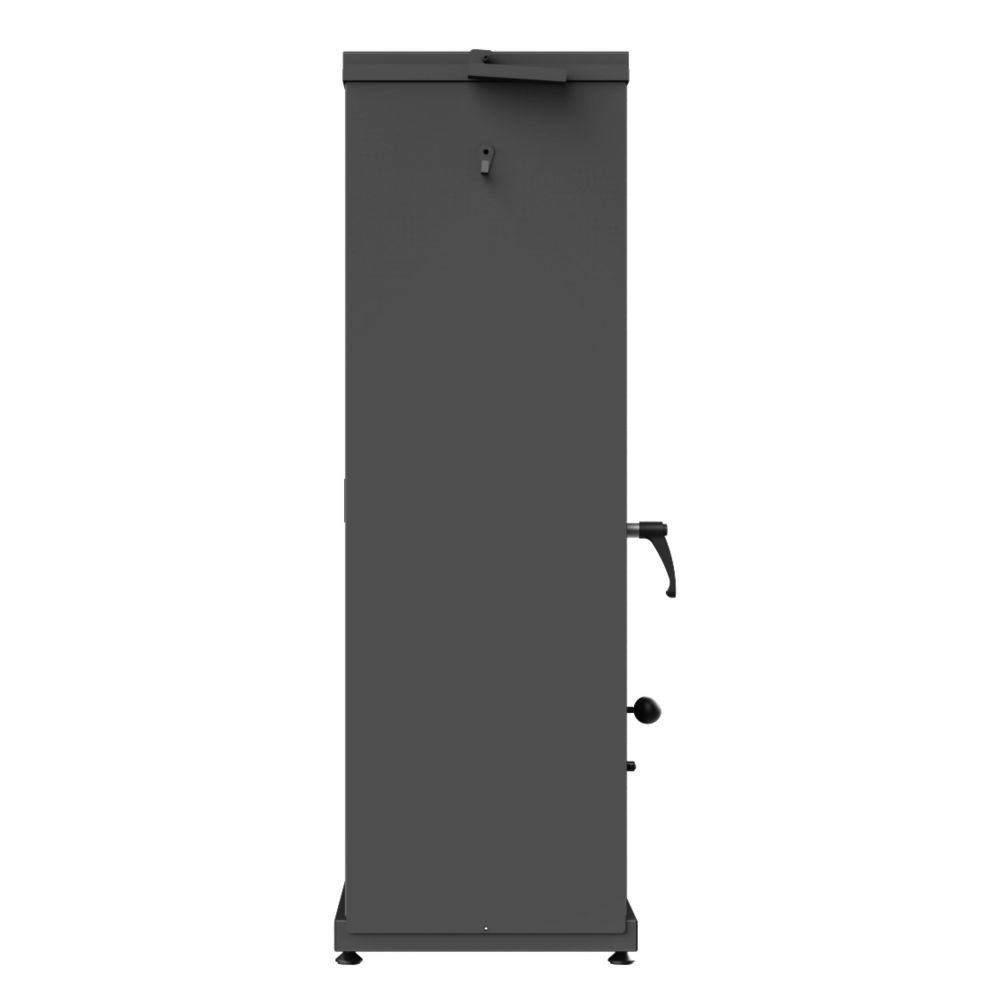 Babas Eco Mini Hybridofen Pellets und Holz Kombiofen Kaminofen 8 kW Pelletofen ohne Strom Schwarz Holzofen Holz Ofen Kamin