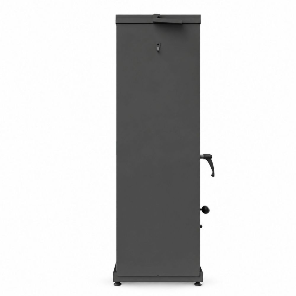 Baba’s Eco Mini Plus Panoramic Hybrid Stove Pellet and Wood Combination Stove Fireplace Stove 8 kW Pellet Stove Without Electricity Black Wood-Burning Stove Wood Stove Fireplace