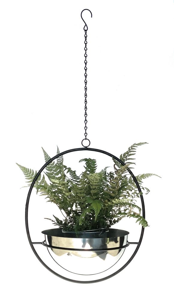 DanDiBo hanging basket indoor metal wall hanging plants 78 cm 96087 L with pot silver plant hanger flower hanger pot hanger flowers flower pot hanger hanging pot