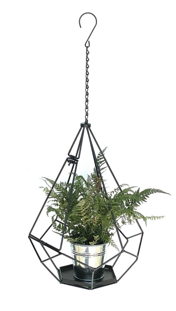 DanDiBo hanging basket indoor metal wall hanging plants 82 cm 96075 L with door 6 corners plant hanger flower hanger pot hanger flowers flower pot hanger hanging pot
