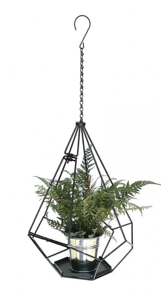DanDiBo hanging basket indoor metal wall hanging plants 82 cm 96075 L with door 6 corners plant hanger flower hanger pot hanger flowers flower pot hanger hanging pot