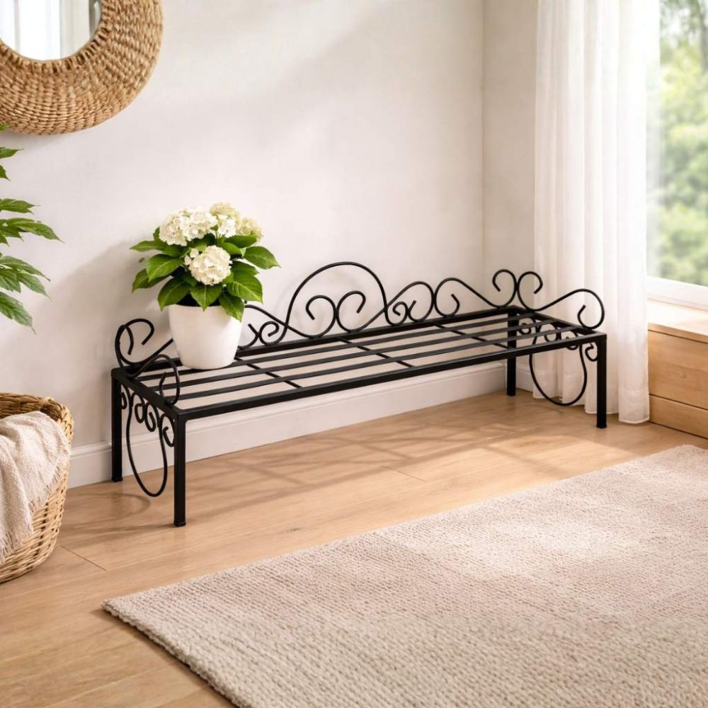 DanDiBo Blumenbank Outdoor/ Indoor Kräuterregal Balkon 75cm Mi Wetterfest Blumenregal Blumenständer Blumentreppe Pflanzentreppe Pflanzenständer