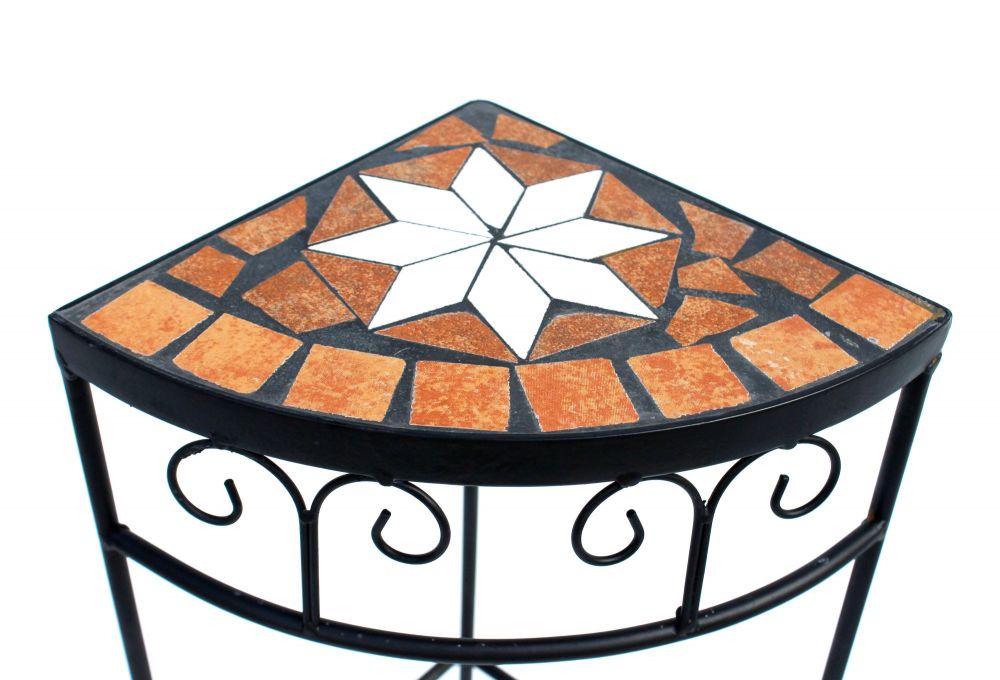 Blumenhocker Merano Mosaik 12013 Blumenständer 42cm Hocker Eckregal Tisch